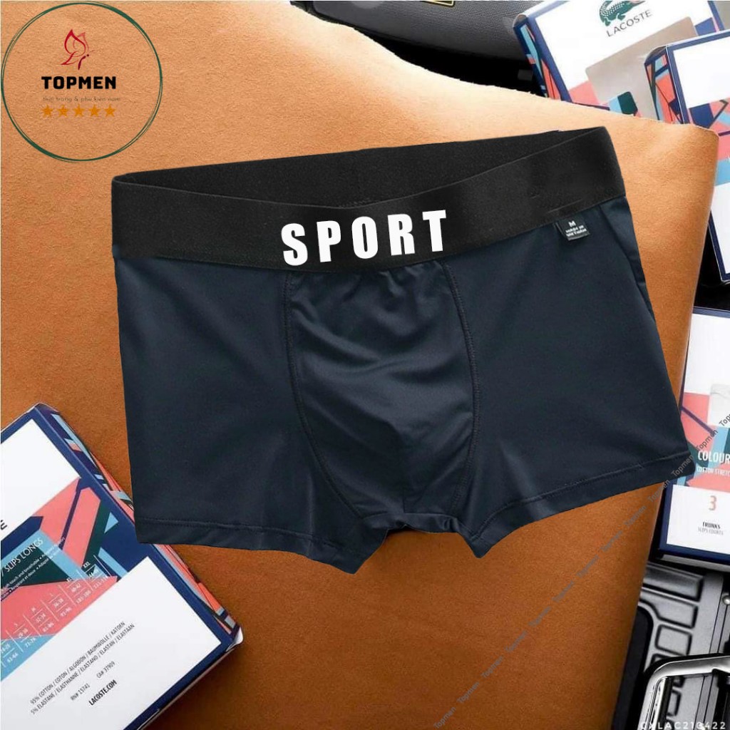 Quần sịp nam Sport thể thao chất thun Băng lạnh, quần lót nam cao cấp co giãn mềm mại thoáng mát
