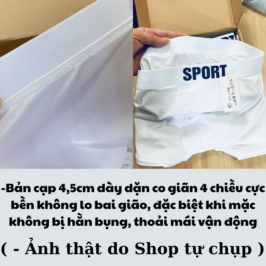 Quần sịp nam Sport thể thao chất thun Băng lạnh, quần lót nam cao cấp co giãn mềm mại thoáng mát