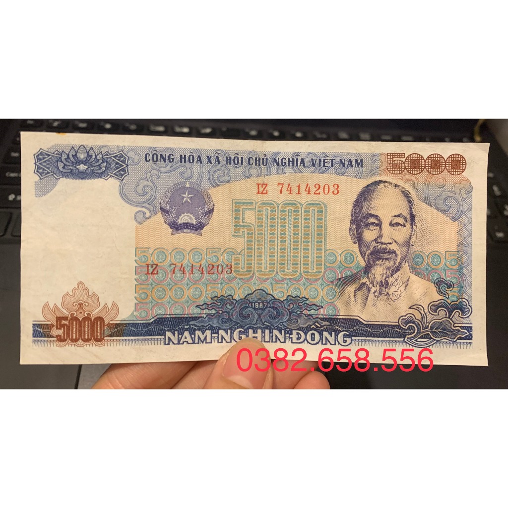 Sưu tầm 5 nghìn đồng 1987 giàn khoan dầu