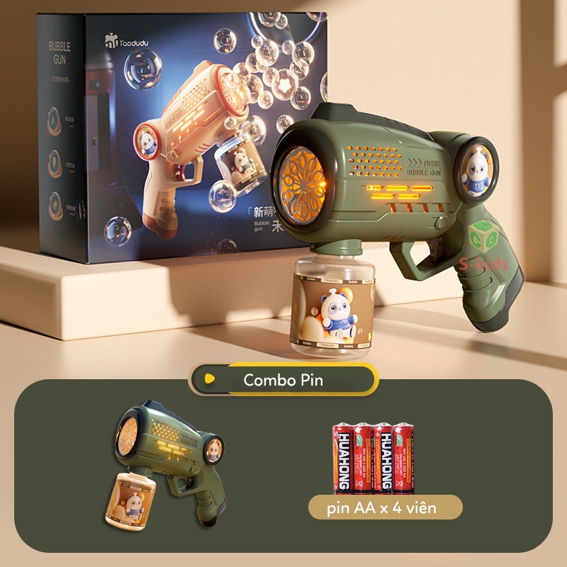 Súng Bắn Bong Bóng Xà Phòng - Súng Đồ Chơi Cho Bé, Bắn Bong Bóng Cực Nhiều