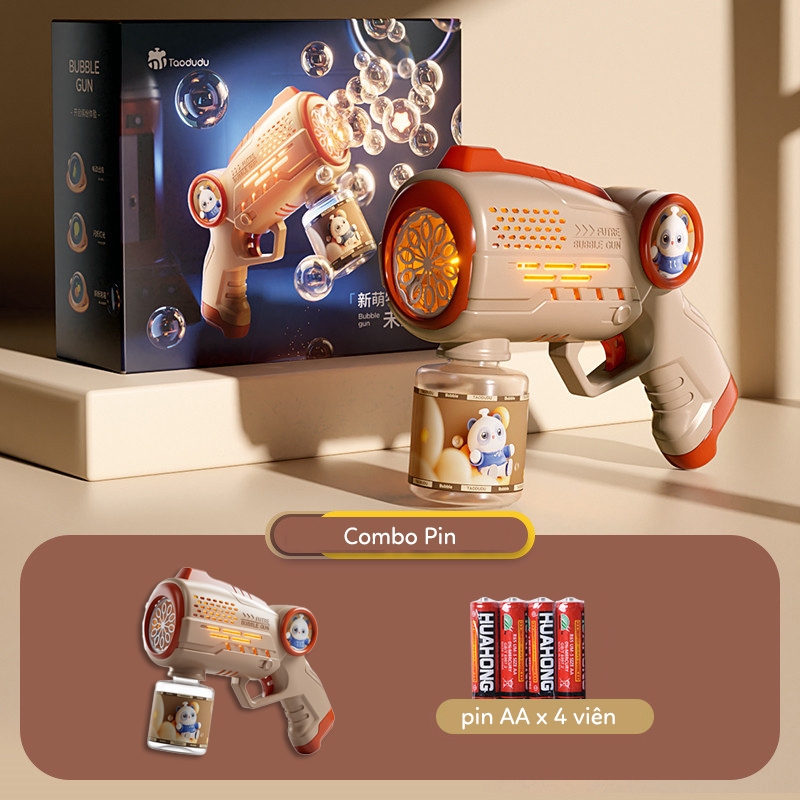 Súng Bắn Bong Bóng Xà Phòng - Súng Đồ Chơi Cho Bé, Bắn Bong Bóng Cực Nhiều