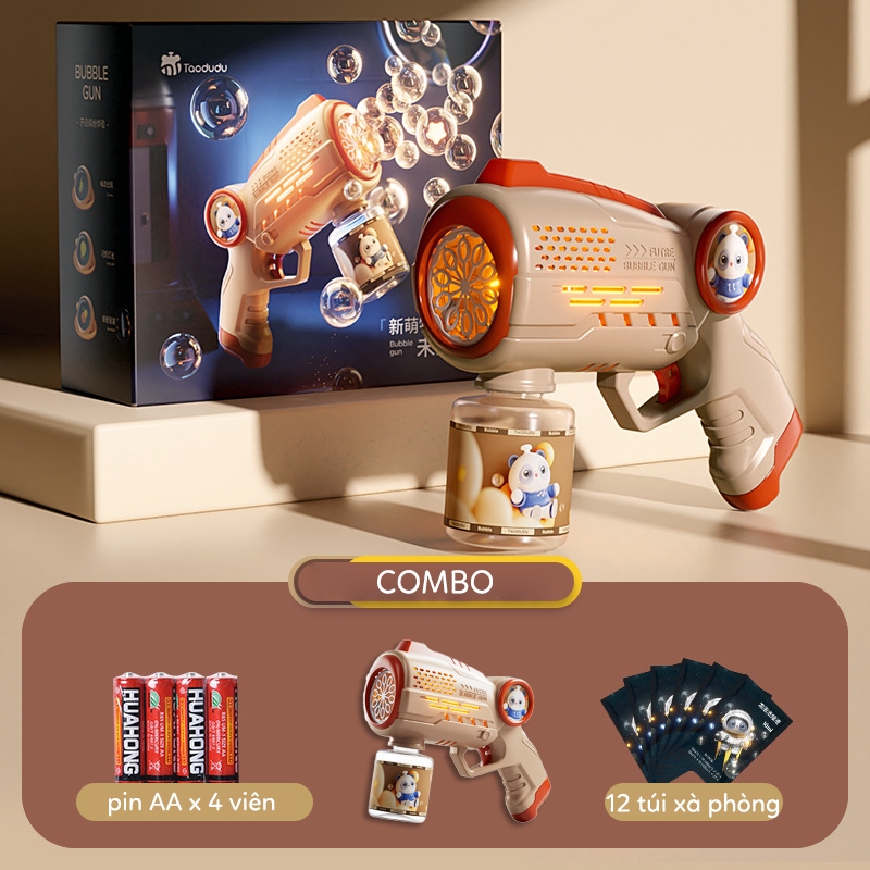 Súng Bắn Bong Bóng Xà Phòng - Súng Đồ Chơi Cho Bé, Bắn Bong Bóng Cực Nhiều