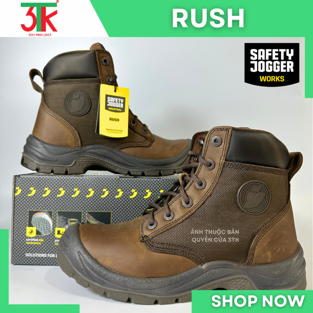 Giày Safety Jogger Rush S3 bảo hộ chính hãng