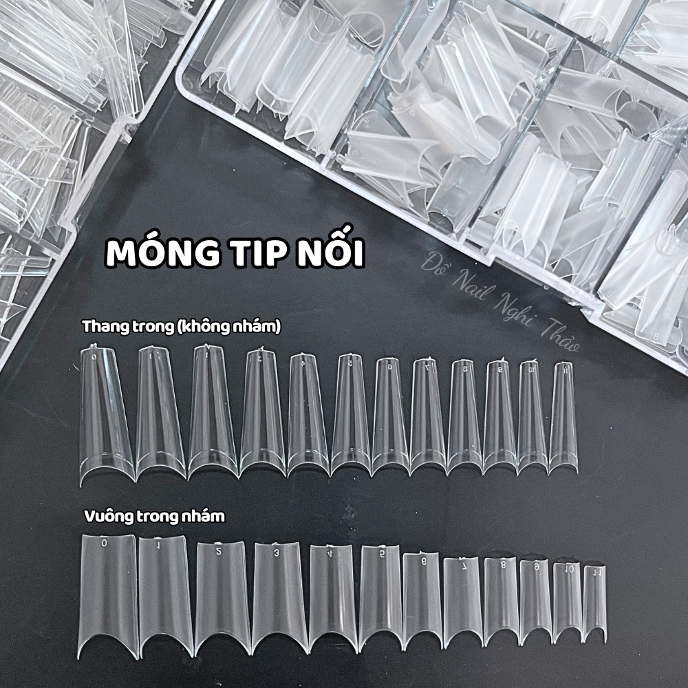 Móng tip nối đủ size JELIVA hộp 500 móng