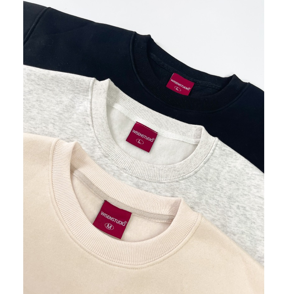 Áo sweater WISEN nỉ bông form rộng oversize unisex mẫu HONKY