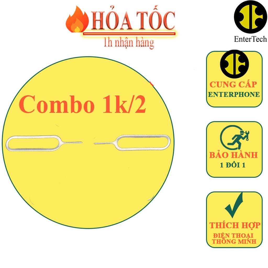  Que chọc sim cho điện thoại.