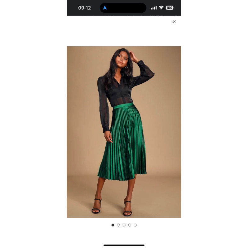 Chân váy xếp ly Hàn thay tag