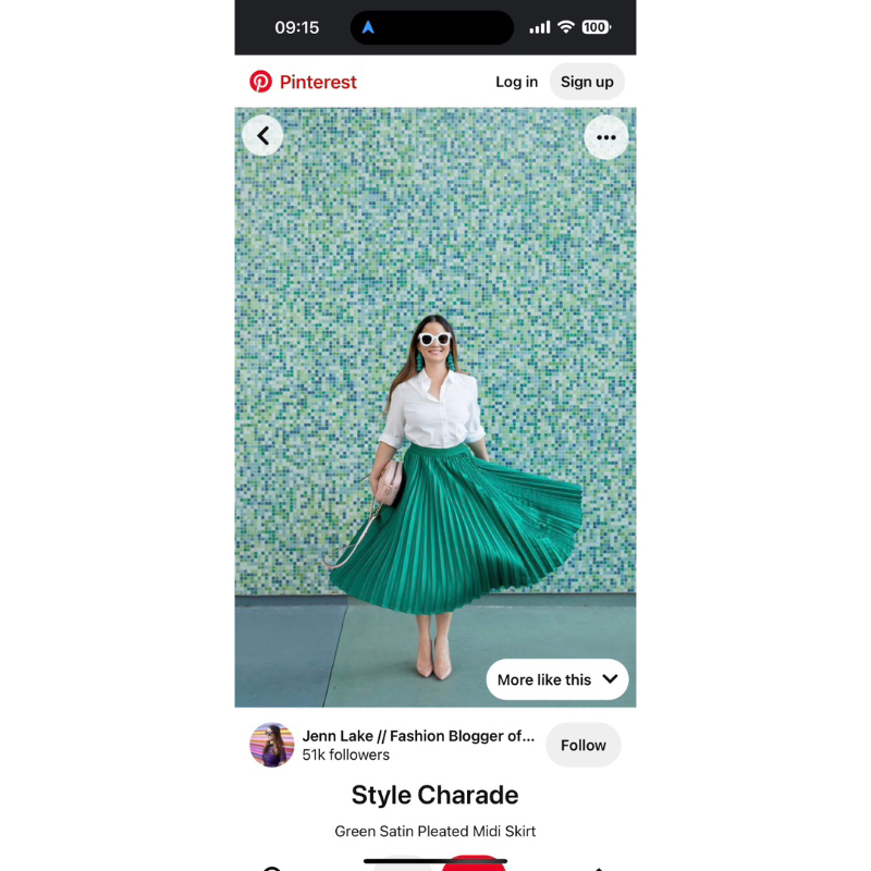 Chân váy xếp ly Hàn thay tag