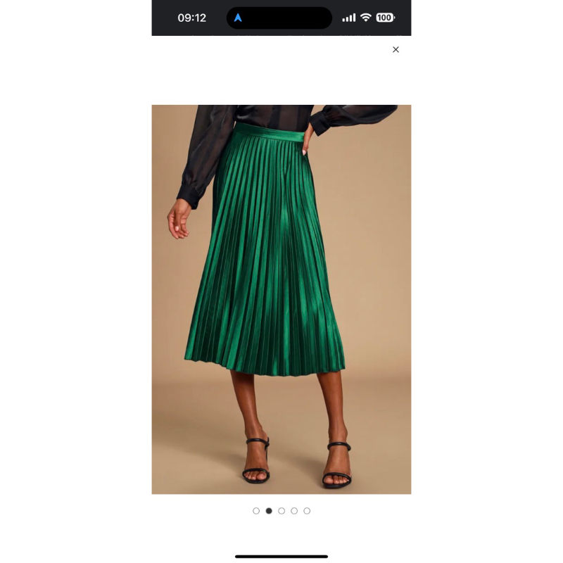 Chân váy xếp ly Hàn thay tag