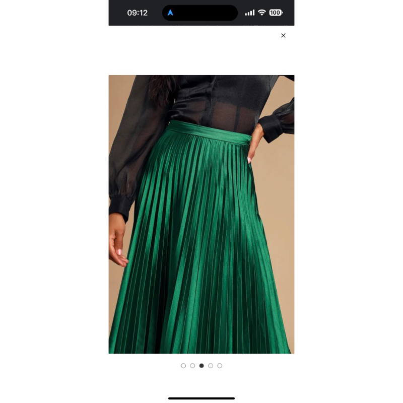 Chân váy xếp ly Hàn thay tag