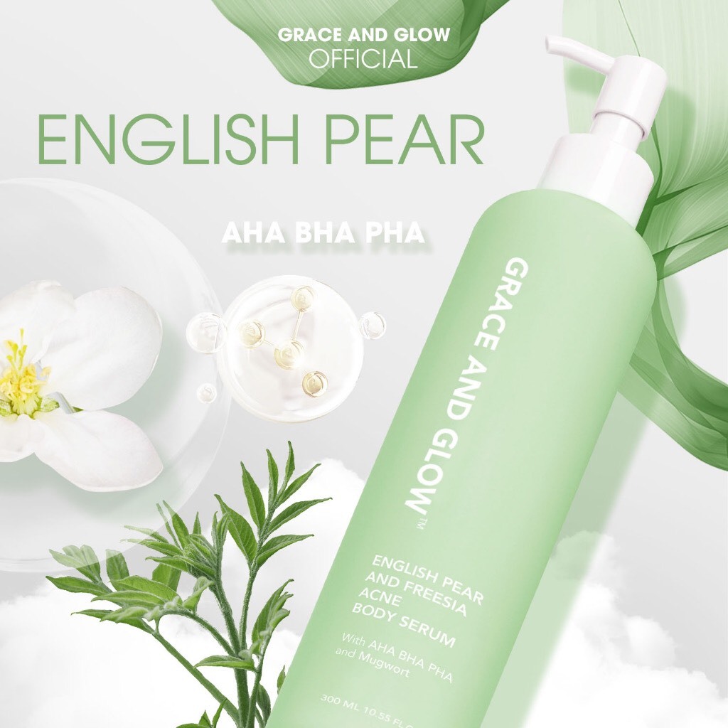 Sữa dưỡng thể giảm mụn lưng Grace and Glow English Pear and Freesia Acne Body Serum 5923-02
