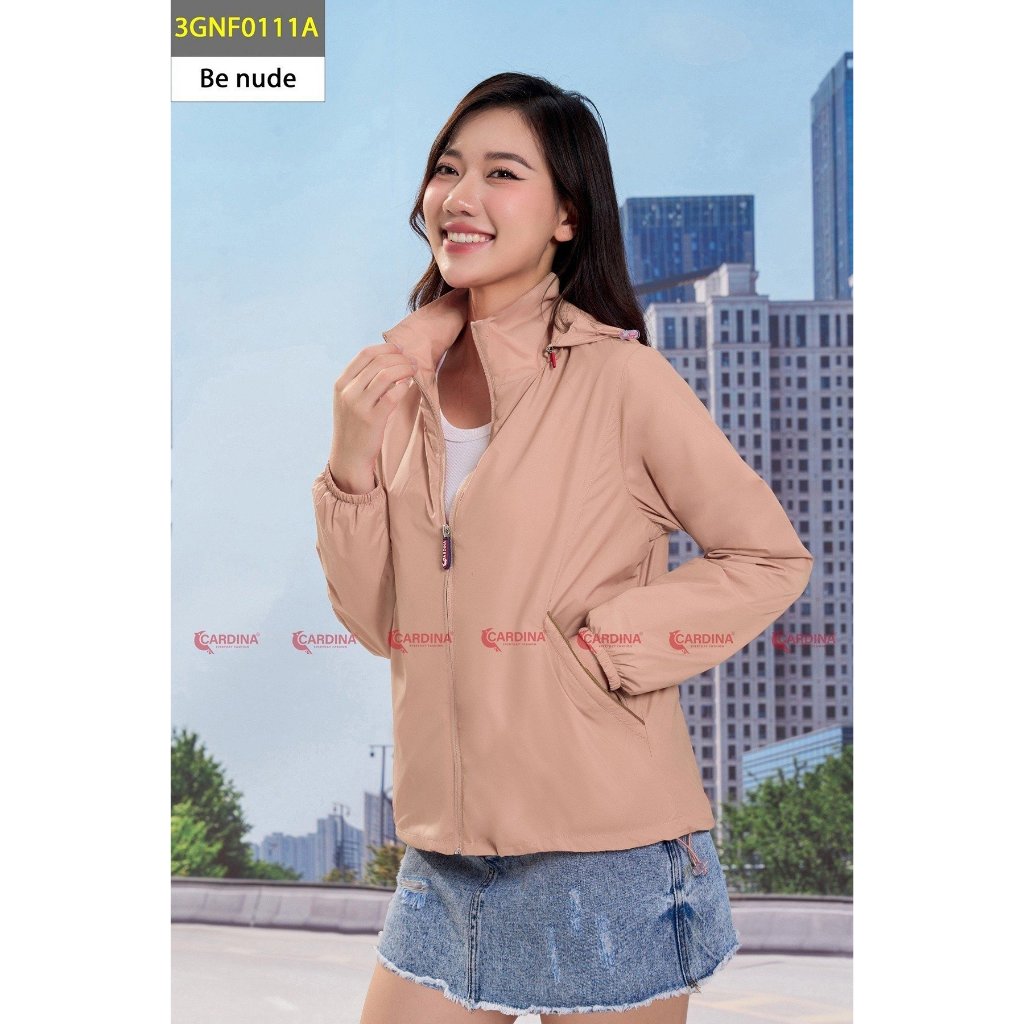 Áo Gió  Nữ 𝐂𝐀𝐑𝐃𝐈𝐍𝐀 2 Lớp Lót Lưới  Cao Cấp Cản Gió, Cản Bụi, Chống Nước 3GNF01