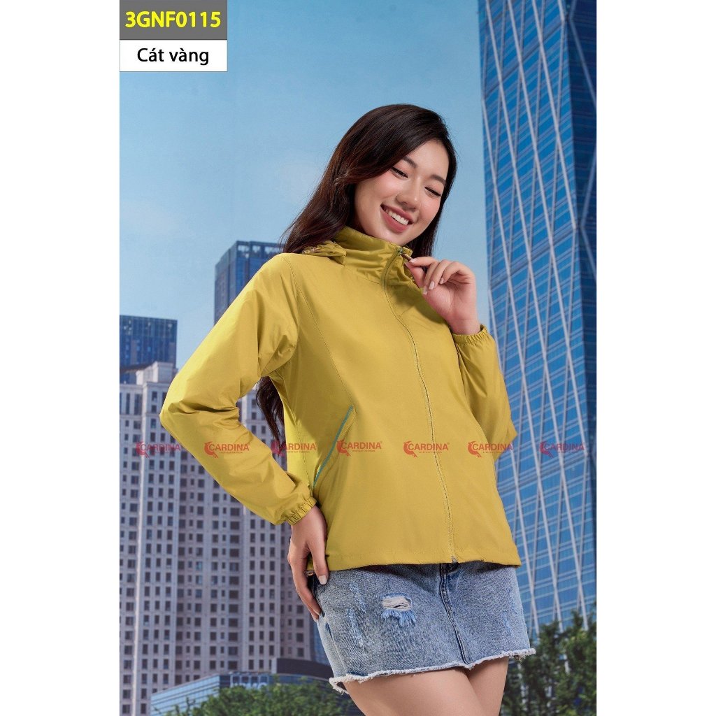 Áo Gió  Nữ 𝐂𝐀𝐑𝐃𝐈𝐍𝐀 2 Lớp Lót Lưới  Cao Cấp Cản Gió, Cản Bụi, Chống Nước 3GNF01