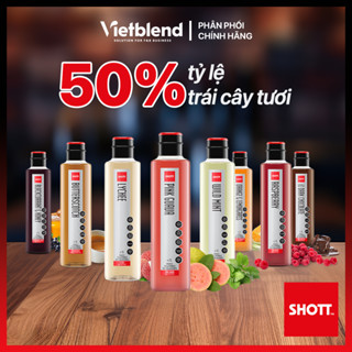 Syrup Pha Chế SHOTT Vị Trái Cây Tươi Chai 1 Lít - Nguyên Liệu Pha Chế - Hàng Chính Hãng