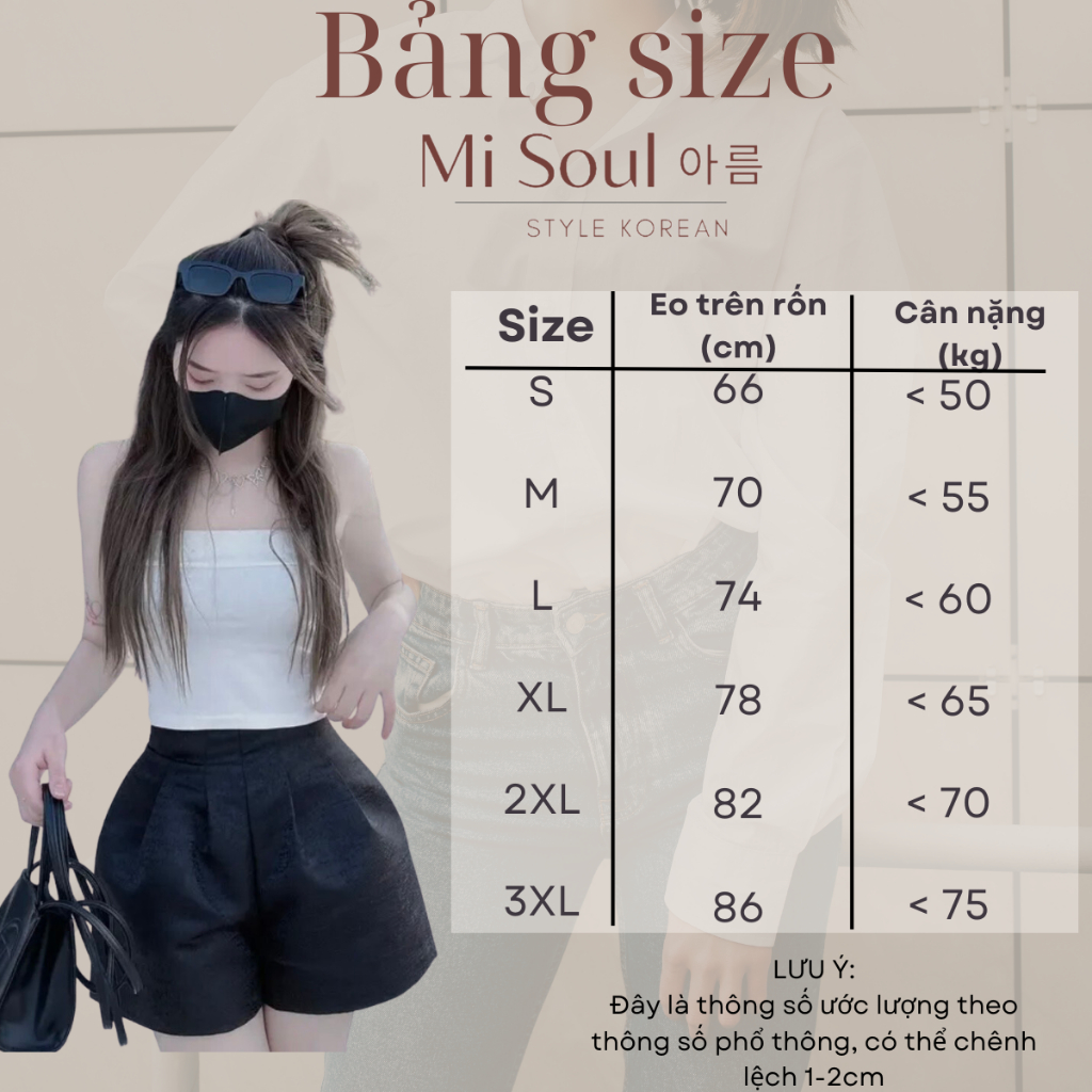 Quần Short Phồng Tafta Xước 2 Lớp BigSize Misoul, Quần Short Đùi BigSize 201 | BigBuy360 - bigbuy360.vn