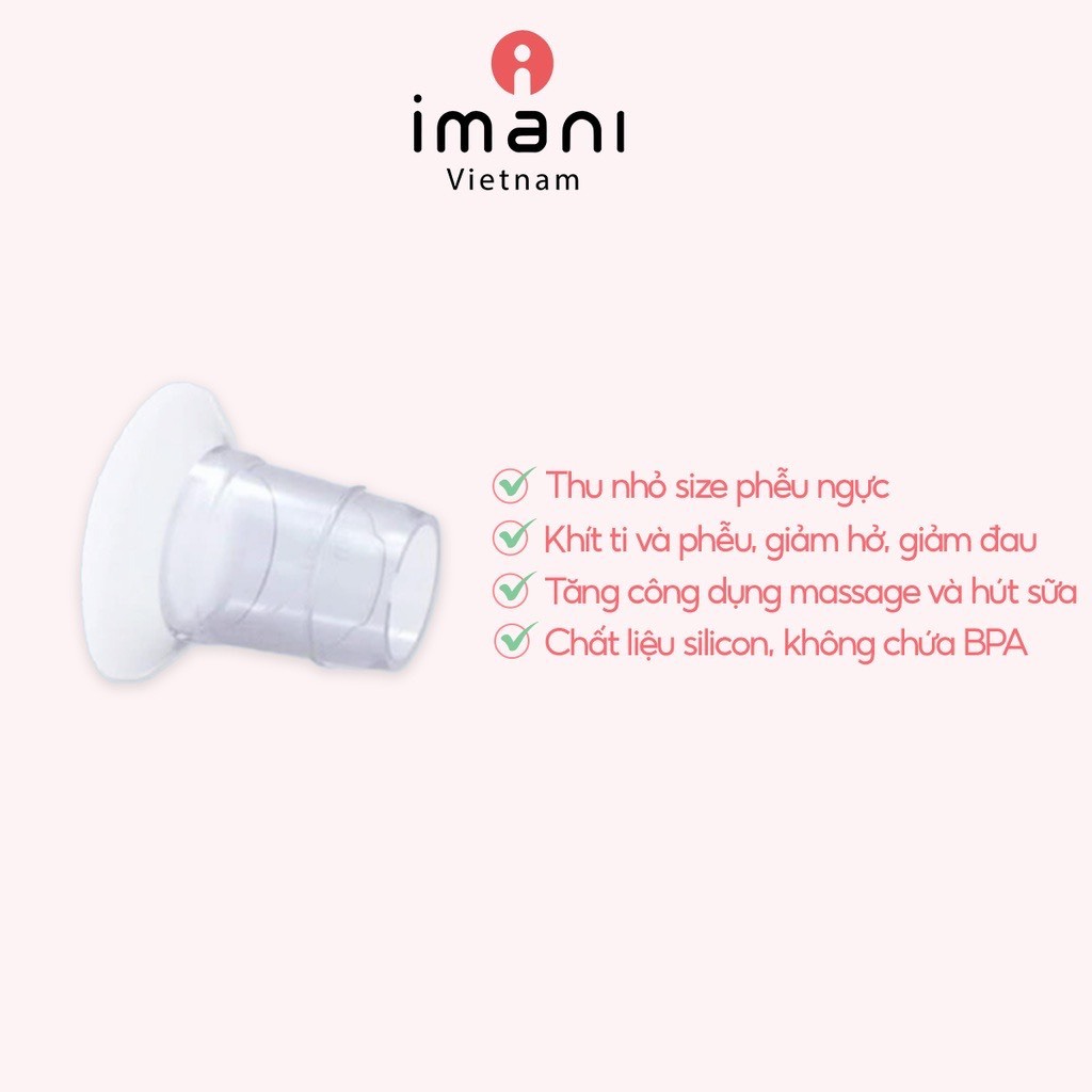 Đệm giảm size IMANI phễu giảm size máy hút sữa chính hãng - Miwako Việt Nam