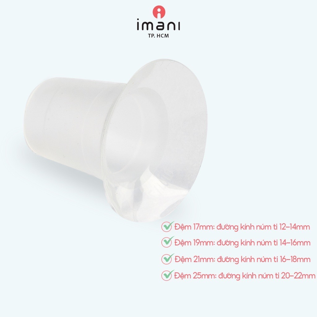 Đệm giảm size IMANI phễu giảm size máy hút sữa chính hãng - Miwako Việt Nam