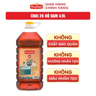 Nước mắm truyền thống Phú Quốc Hồng Hạnh Cao Đạm 20 độ đạm, dung tích 4,9 lít - Nêm ướp đậm đà