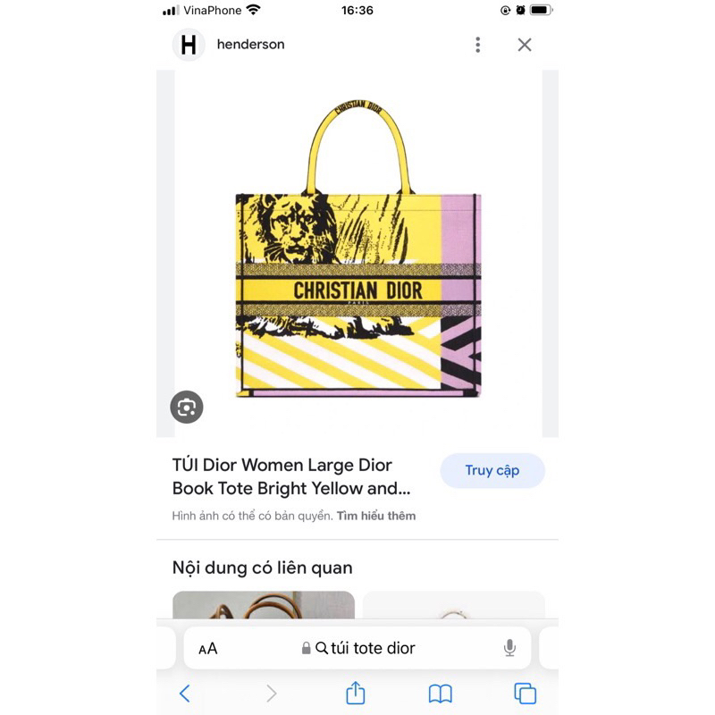 Túi đi.or thổ Cẩm thêu 36cm