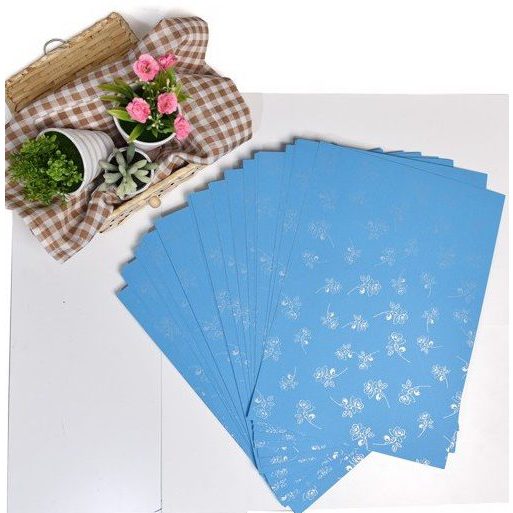 Xấp 20 Tờ Bìa Giấy Thơm A4 180gsm Làm Handmade Có Hoa Văn,Bìa Giấy In Có Hoa Văn