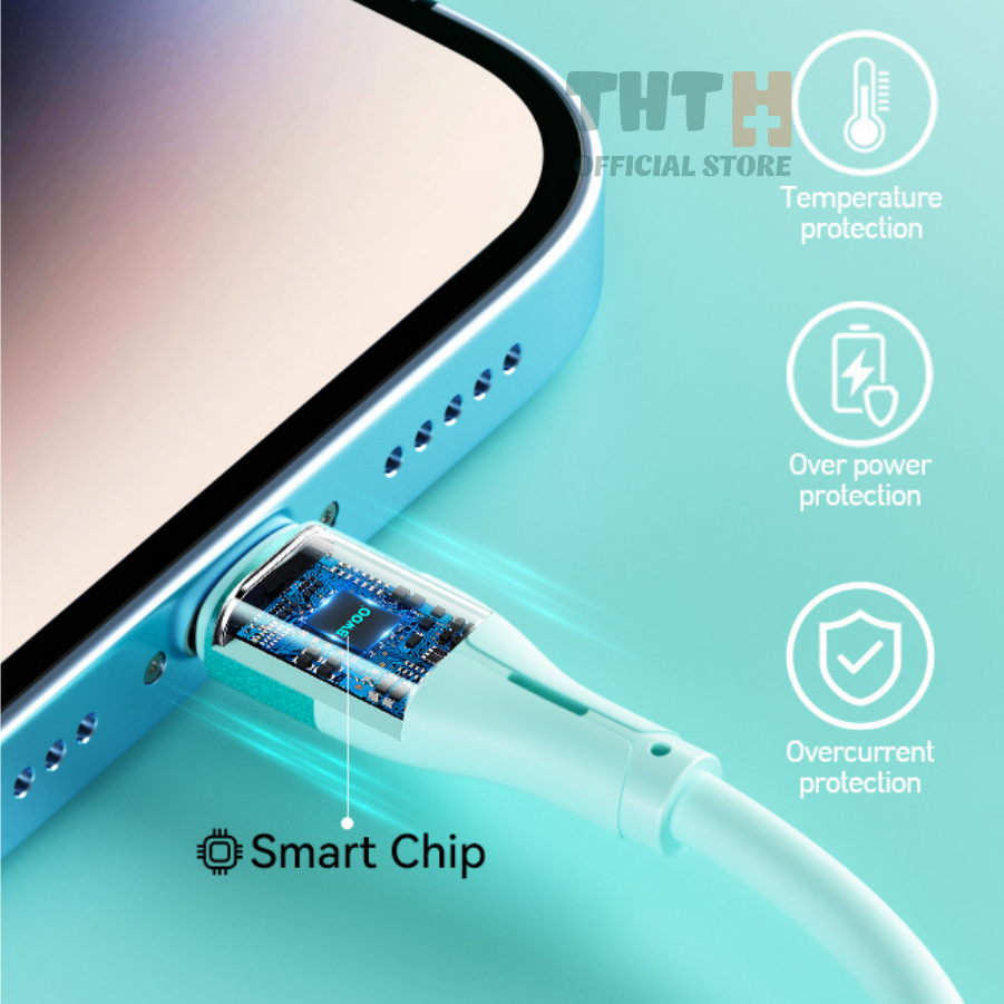 Dây sạc Silicon cao cấp X280L Chính hãng BWOO Cho 6 đến 14 Bảo hành 12 Tháng