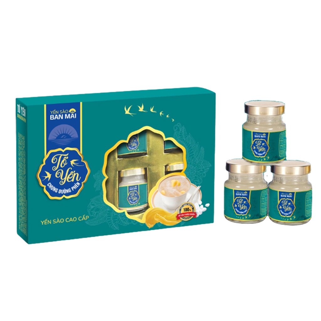 Tổ yến chưng đường phèn 70ml - Yến Sào Ban Mai