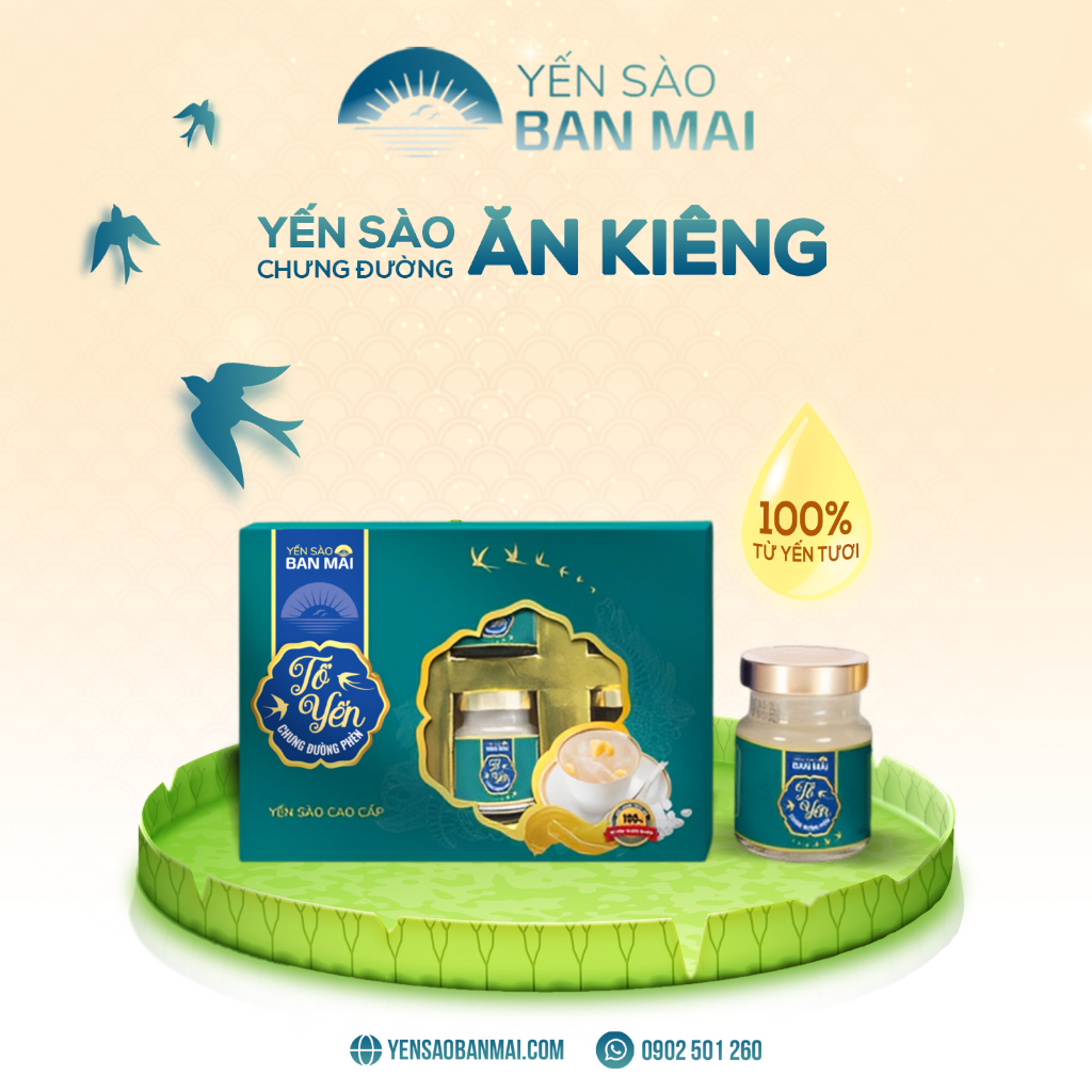Tổ yến chưng đường phèn 70ml - Yến Sào Ban Mai