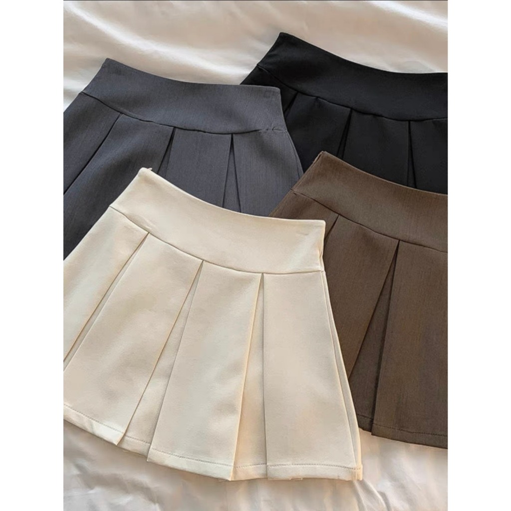 LYRA Chân váy ngắn xếp ly to, bản cạp 7cm chất dày dặn phong cách trẻ trung, năng động - 	CSYCN0152