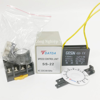 Bộ điều khiển tốc độ động cơ 1 pha datda ss-22 speed control unit 220v