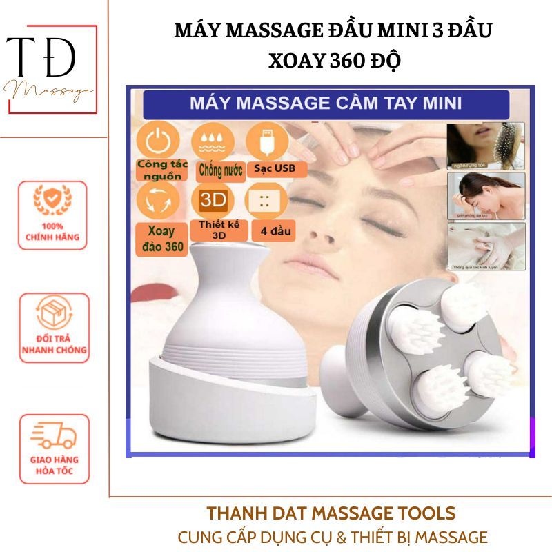 Máy Massage Đầu Cổ Vai Gáy Scalp Massager Giải Toả Căng Thẳng, Mệt Mỏi