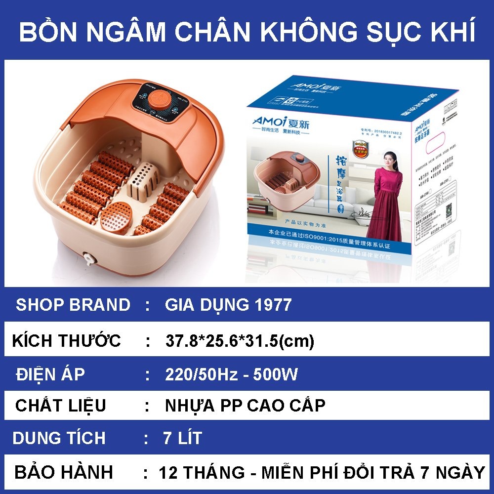 Bồn ngâm chân massage tự động làm nóng nước có chống giật , Máy ngâm chân massage có sục khí chính hãng