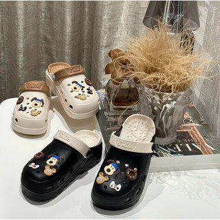 Dép bánh mì, Dép nữ độn đế 6cm kiểu dáng unisex dễ phối đồ