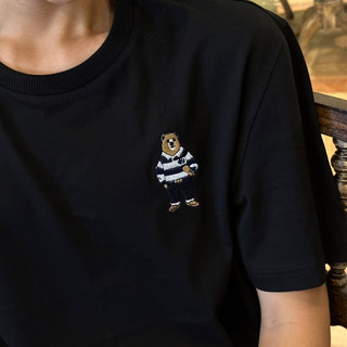 Áo T-Shirt logo gấu thêu nổi basic