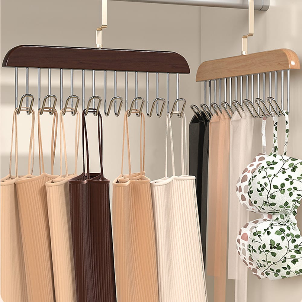 Móc Treo Đồ Lót Tất Thắt Lưng Cà Vạt Áo 2 Dây, Móc Phơi Đồ Đa Năng 8 Nhánh