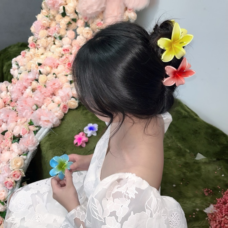 KẸP TÓC HOA SỨ PHONG CÁCH Y2K MÀU SẮC