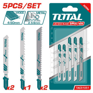 (KKT) Bộ 5 Lưỡi Cưa Lọng Kim Loại, Gỗ và Nhôm TOTAL TAC51051