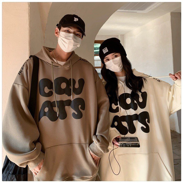 Áo khoác hoodie nỉ unisex mặc đôi nam nữ form rộng, Áo nỉ cặp đôi hoodi áo đôi hàng đẹp AohoodieCQVATS_