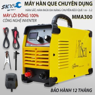 Máy hàn điện tử mma-300 alisen hàng chính hãng, kéo que 1.6-3.2, bảo hành 1 năm