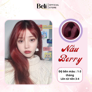 Thuốc Nhuộm Tóc  Màu NÂU BERRY Không Cần Tẩy - Tuýp 100g - Beli Official Store