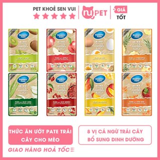 Pate Snappy Tom vị trái cây cho mèo | Thức ăn ướt dinh dưỡng Snappy Tom vị trái cây thơm ngon