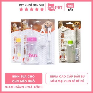 Bình sữa cho chó mèo Nupet | Bình bú cho thú cưng tiện lợi