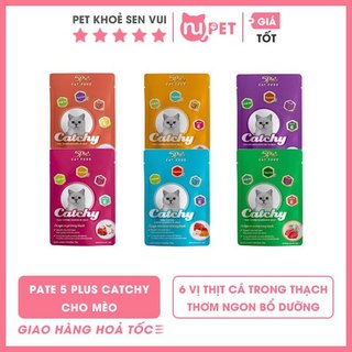 Pate 5 Plus Catchy cho mèo | Thức ăn ướt dinh dưỡng Catchy cho mèo