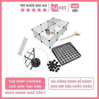 Miếng ghép chuồng cho chó mèo - Tấm ghép chuồng - lưới quây chuồng thú cưng