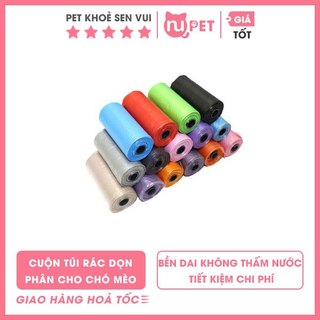 Cuộn túi rác dọn phân cho chó mèo Nupet | Cuộn túi nilon dọn phân cho thú cưng nhiều kiểu
