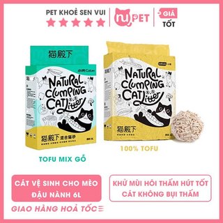 Cát đậu nành tofu Cature nội địa trung túi 6L - Cát tofu cho mèo
