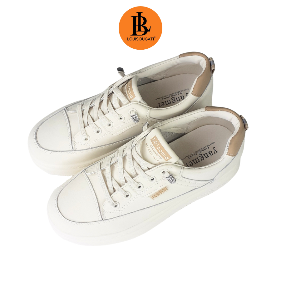 Giày Thể Thao Nữ Da Cao Cấp Thương Hiệu LOUIS BUGATI GBM-01