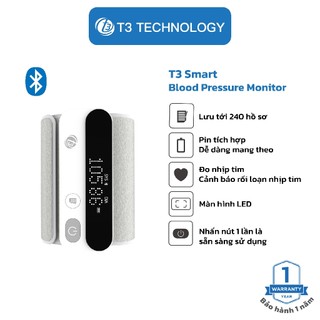 Máy Đo Huyết Áp Thông Minh T3 Smart, Đo Nhịp Tim, Màn Hình LED, Tích Hợp Pin, Điều Khiển Qua Ứng Dụng, BH 1 Năm