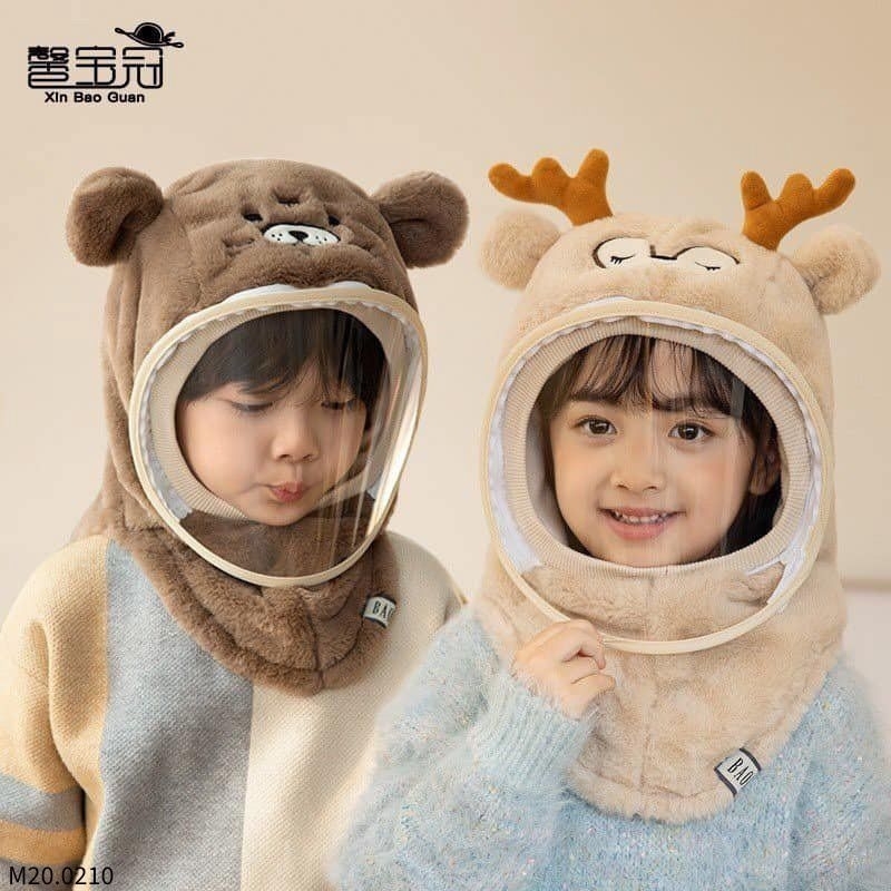 Mũ lông cho bé siêu ấm, chống bụi, chống gió