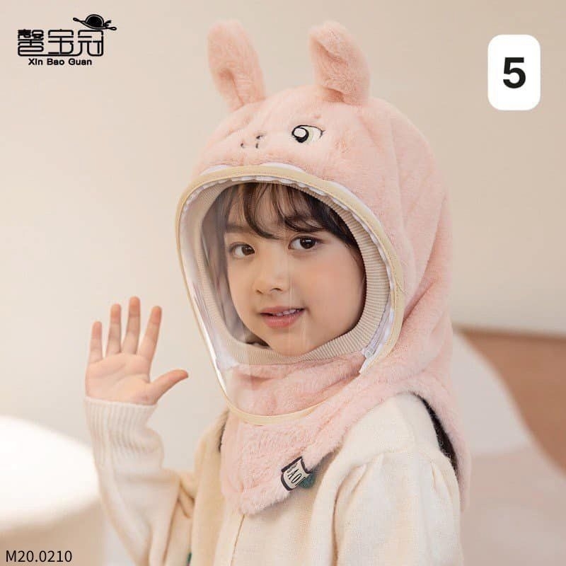 Mũ lông cho bé siêu ấm, chống bụi, chống gió