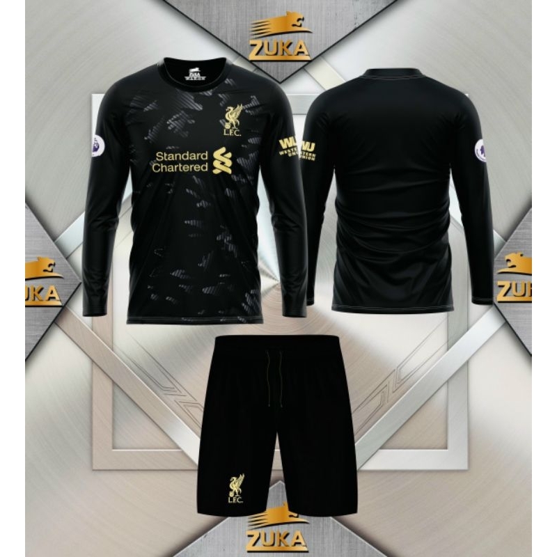 Áo đá bóng đá banh dài tay CLB Liver mới nhất 2021- 2022 ,Vải Thun Thái thấm hút mồ hôi